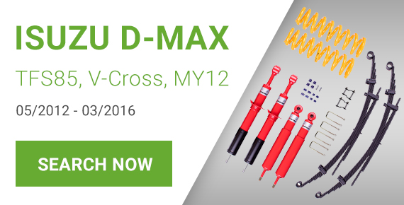 Isuzu D-MAX Lift Kits for TFS85, V-Cross & MY12 Models