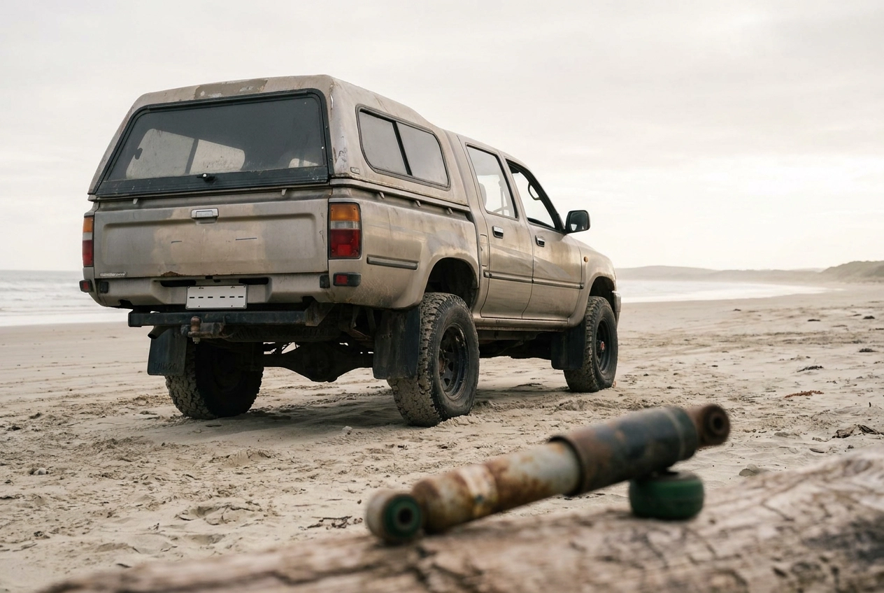 Professional header image for list-based article: When to Replace Your 4WD Shock Absorbers: The Signs Most ...